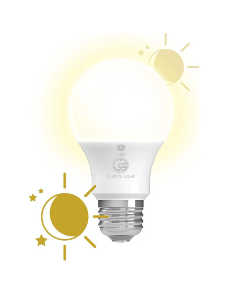 Bombilla LED GE Dusk to Dawn A19 8.5W 800 Lúmenes Exterior