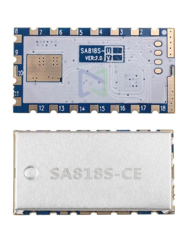 Módulo Transceptor de Voz Sa818S 1W Inalámbrico 400-470MHz
