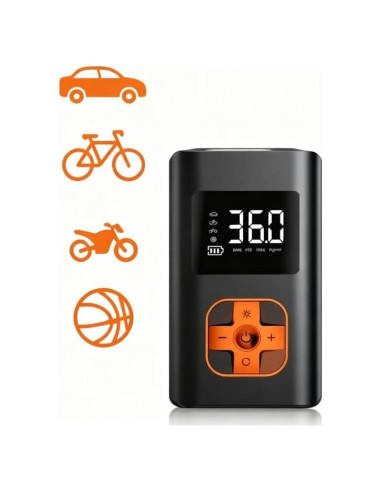 Compresor de Aire Portátil KIAIR ATJ005 150PSI con Luz LED