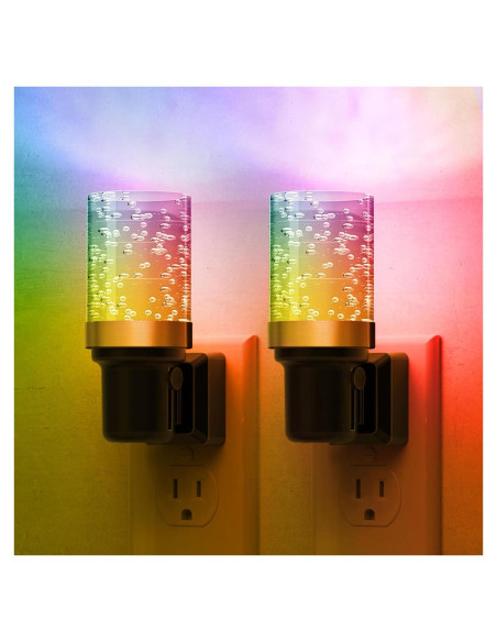 Luz Nocturna LED Regulable LOHAS 2 Paquete RGB con Sensor