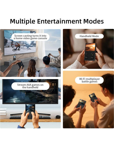 Consola de Juegos Portátil GiipGoop RG35XXPro 64GB Retro