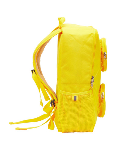 Mochila LEGO Brick Amarillo 40cm con 2 Bolsillos y Cremalleras