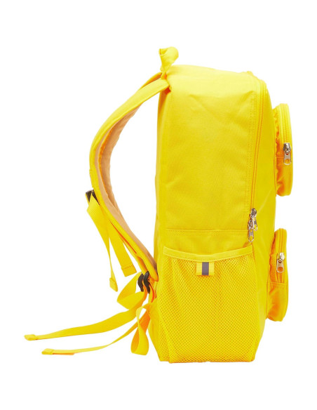 Mochila LEGO Brick Amarillo 40cm con 2 Bolsillos y Cremalleras
