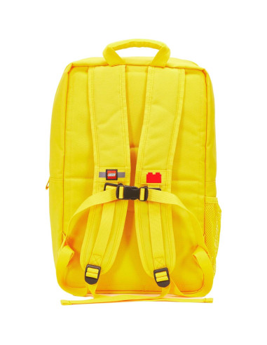 Mochila LEGO Brick Amarillo 40cm con 2 Bolsillos y Cremalleras