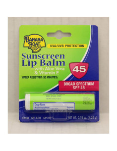 Bálsamo Labial Aloe Vera Banana Boat SPF 45 - 10 Piezas 2