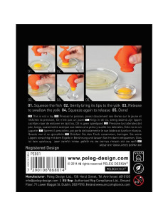 Separador de Huevos de Silicona Peleg Design YemaPescado 2