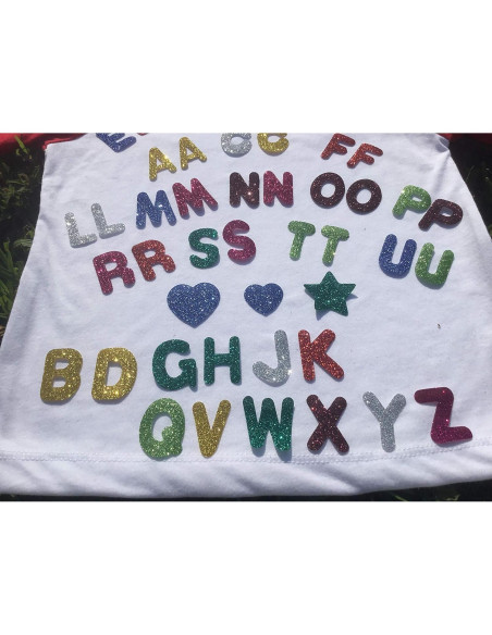 Letras de Brillo TeeWin 3.18 cm Vinilo Transferencia Calor