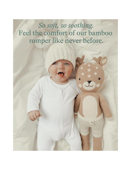 Mono de Manga Larga PurComfy para Bebé 0-3 Meses Rayón Suave