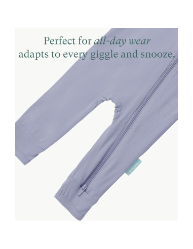 Mono de Manga Larga PurComfy para Bebé 0-3 Meses Rayón Suave