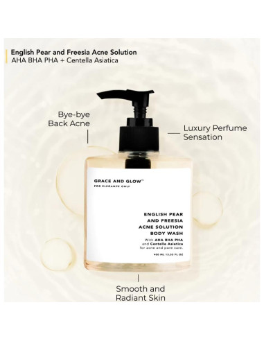 Jabón Corporal Antiacné Grace y Glow 400ml Pera Inglesa