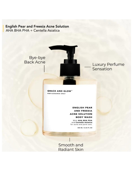 Jabón Corporal Antiacné Grace y Glow 400ml Pera Inglesa