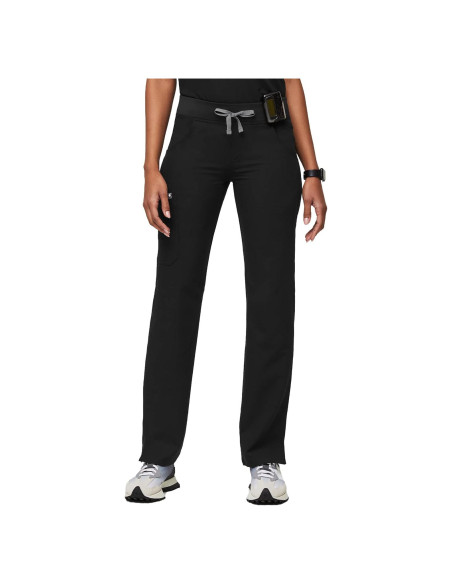 Pantalones de Scrub Cargo FIGS Kade para Mujeres - Negro, 4 Bolsillos