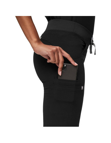 Pantalones de Scrub Cargo FIGS Kade para Mujeres - Negro, 4 Bolsillos