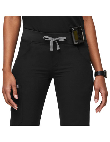 Pantalones de Scrub Cargo FIGS Kade para Mujeres - Negro, 4 Bolsillos