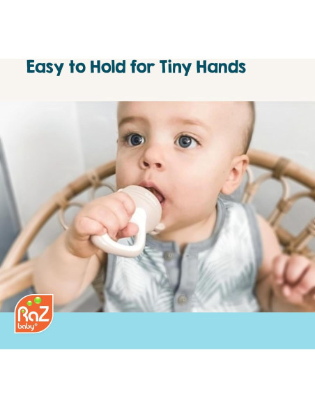 RaZbaby Chupete para Alimentos Sólidos y Frutas Congeladas