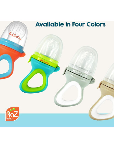 RaZbaby Chupete para Alimentos Sólidos y Frutas Congeladas