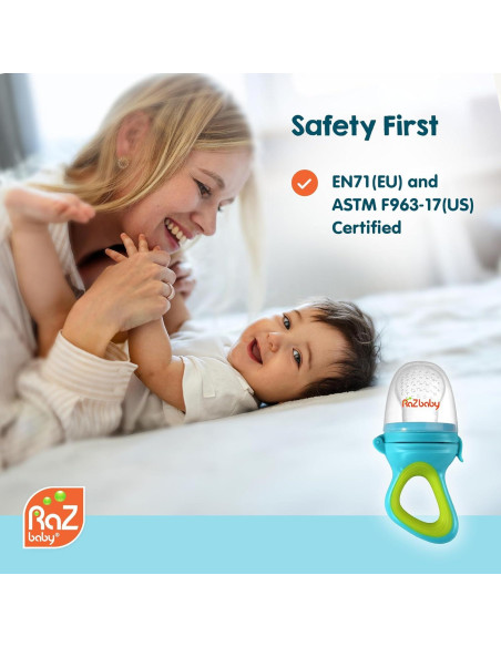 RaZbaby Chupete para Alimentos Sólidos y Frutas Congeladas