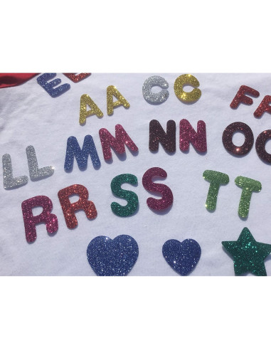 Letras de Brillo TeeWin 3.18 cm Vinilo Transferencia Calor