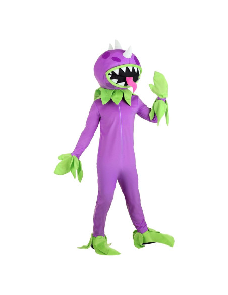 Disfraz Chomper Plantas Vs Zombies Adulto Morado con Máscara
