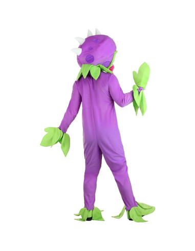 Disfraz Chomper Plantas Vs Zombies Adulto Morado con Máscara