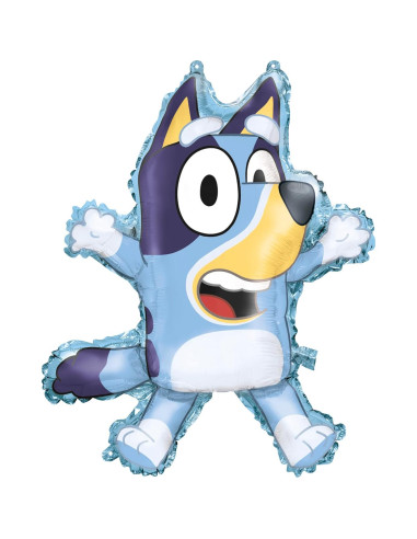 Globos de Cumpleaños Bluey y Bingo - 28" y 25" - Licencia Oficial