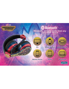 Auriculares Bluetooth eKids Guardianes de la Galaxia para Niños 2