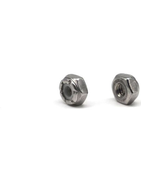 Tuercas de Bloqueo de Nylon 6-32 binifiMux 100 Piezas Acero Inoxidable