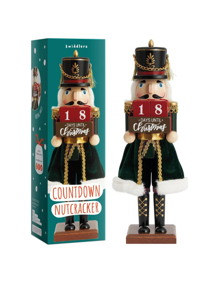 Cascanueces de Madera 30.48 cm Los Twiddlers con Cuenta Regresiva