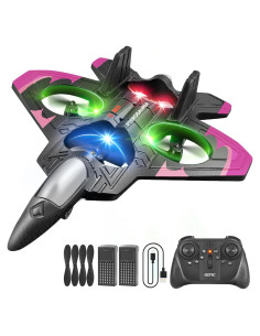 Avión de Espuma RC 4DRC V32 con Luces LED y Acrobacias