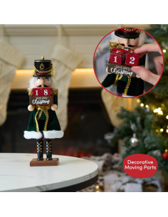 Cascanueces de Madera 30.48 cm Los Twiddlers con Cuenta Regresiva 2