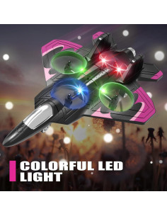 Avión de Espuma RC 4DRC V32 con Luces LED y Acrobacias 2