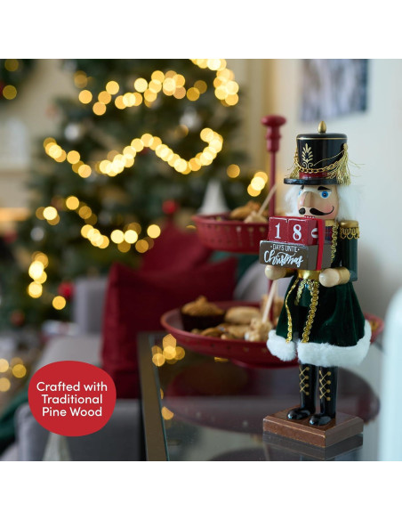 Cascanueces de Madera 30.48 cm Los Twiddlers con Cuenta Regresiva