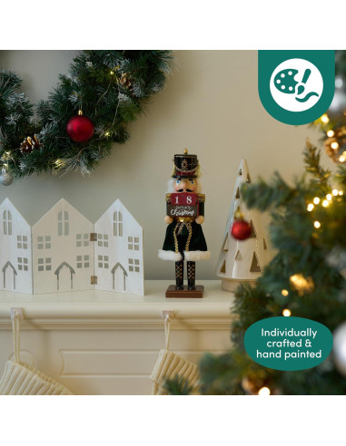 Cascanueces de Madera 30.48 cm Los Twiddlers con Cuenta Regresiva