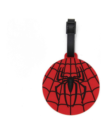 Etiqueta de Equipaje Caricatura Ajustable Goma 7.6x10.2cm