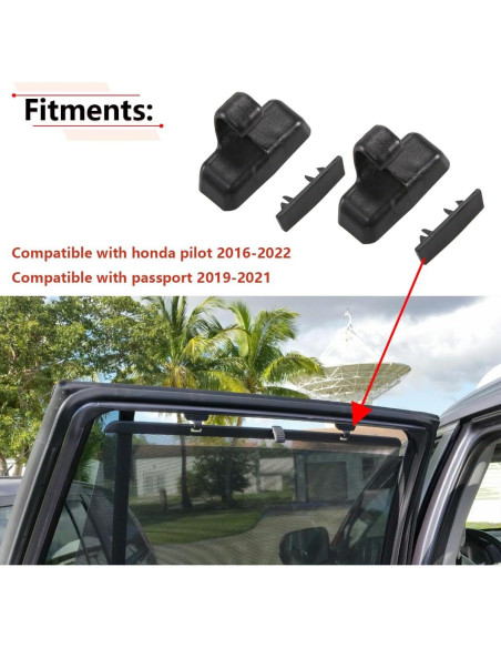 Gancho de Sombra de Ventana RLB-HILON 2PCS para Honda