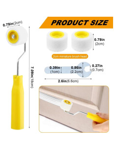 Set de Rodillos Mini y Pincel Velarionna para Pintura de Precisión 2