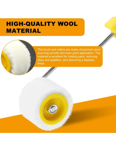 Set de Rodillos Mini y Pincel Velarionna para Pintura de Precisión