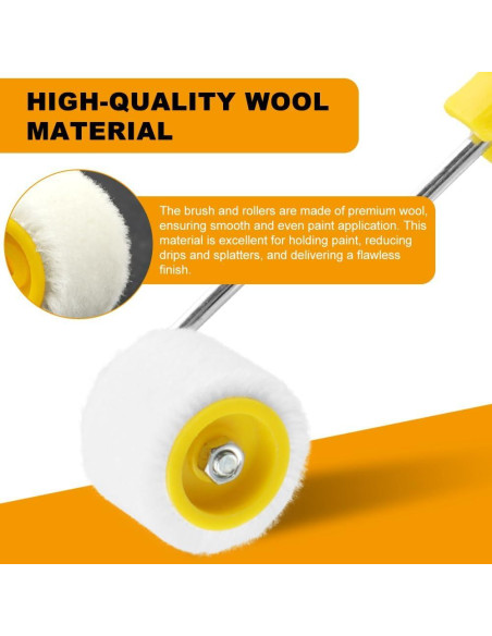 Set de Rodillos Mini y Pincel Velarionna para Pintura de Precisión