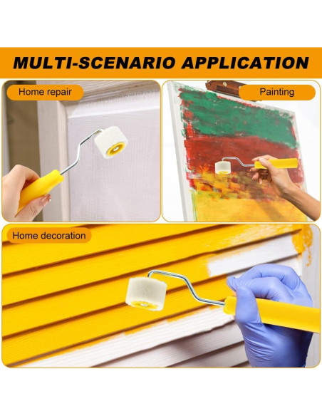 Set de Rodillos Mini y Pincel Velarionna para Pintura de Precisión