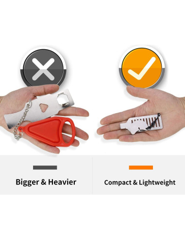 Cerradura de puerta portátil Ozozo - Seguridad compacta 30g