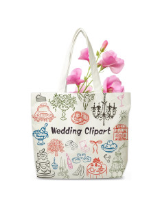 Bolsa de Lona Estilo Minimalista TCHOND 42x34.8cm