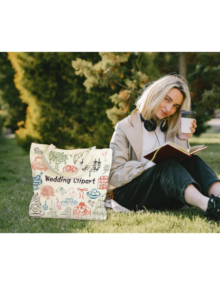 Bolsa de Lona Estilo Minimalista TCHOND 42x34.8cm