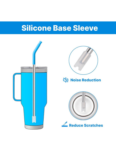 Popotes de Acero Inoxidable Bluwing para Vaso YETI 42 oz - 4 Piezas