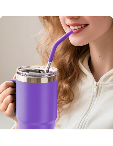 Popotes de Acero Inoxidable Bluwing para Vaso YETI 42 oz - 4 Piezas