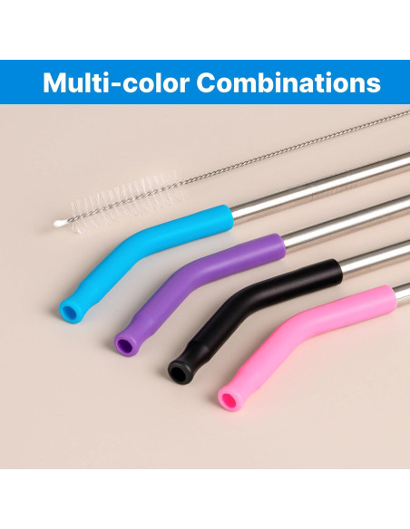 Popotes de Acero Inoxidable Bluwing para Vaso YETI 42 oz - 4 Piezas