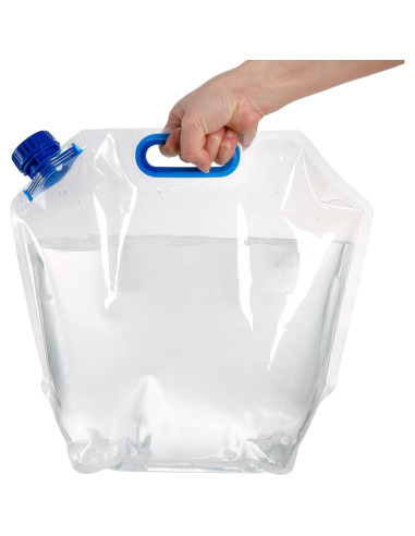 AVLA 6 Bolsas Plegables de Agua 5.7L Plástico Claro Camping