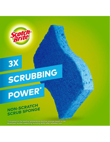 Escobilla de Cocina Scotch-Brite con Dispensador de Jabón y 6 Esponjas