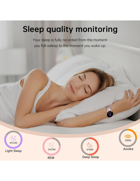 Reloj Inteligente Lefitus Oro Rosa 1.27" HD Fitness IP68