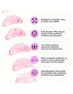 Elevadores de Pestañas Curacoro 14 Piezas Silicona Reutilizables 2