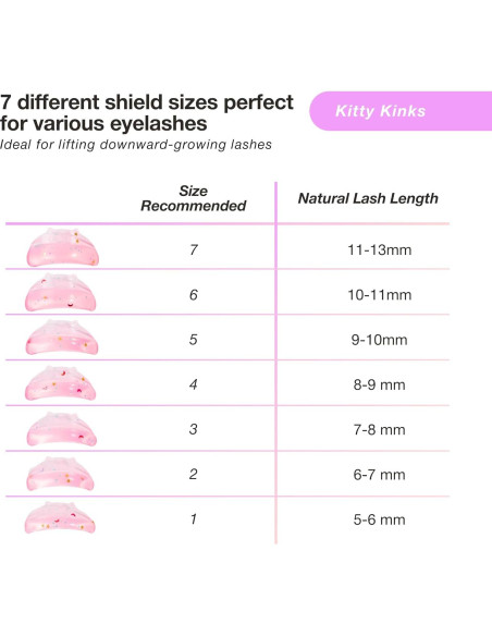 Elevadores de Pestañas Curacoro 14 Piezas Silicona Reutilizables